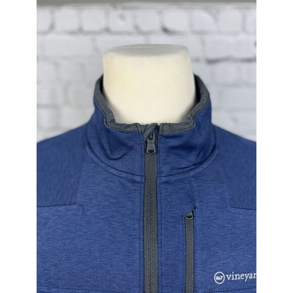 Vineyard Vines On The Go Shep Vest Men XL 92%Polyester 8%Spandex Blue, Pockets - Picture 8 of 13